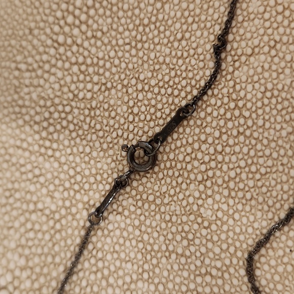 Tiffany & Co. Elsa Peretti Open Heart Necklace in Gun Metal - Picture 4 of 4